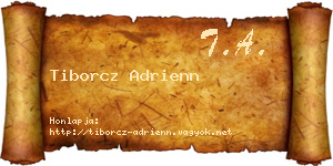 Tiborcz Adrienn névjegykártya
